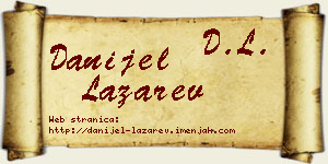 Danijel Lazarev vizit kartica